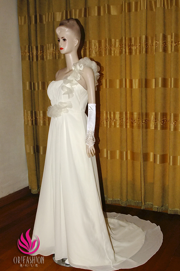 Orifashion HandmadeReal Handmade Chiffon Wedding Dress